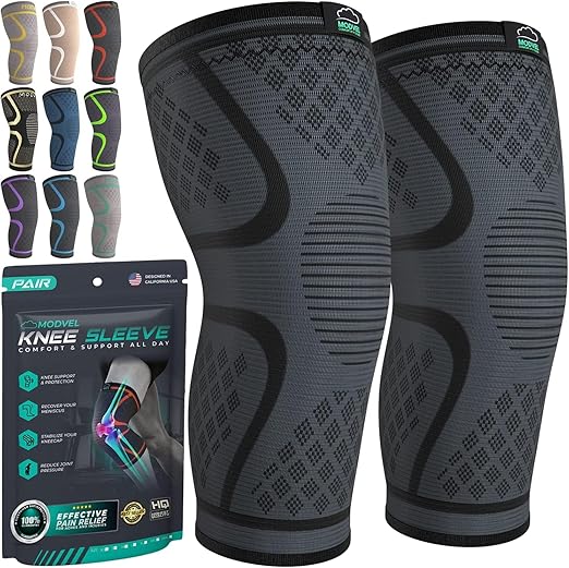 Compression Knee Brace for Women & Men, 2-Pack